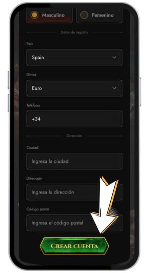 Confirma registro casino Legiano