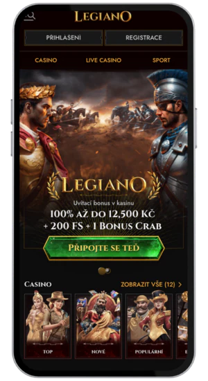 Přístup na web Legiano